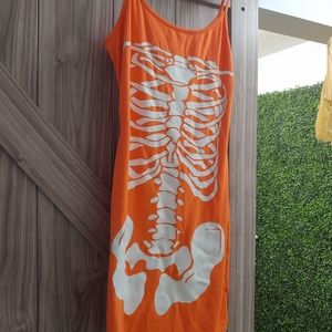 SHEIN Skeleton Slip Dress